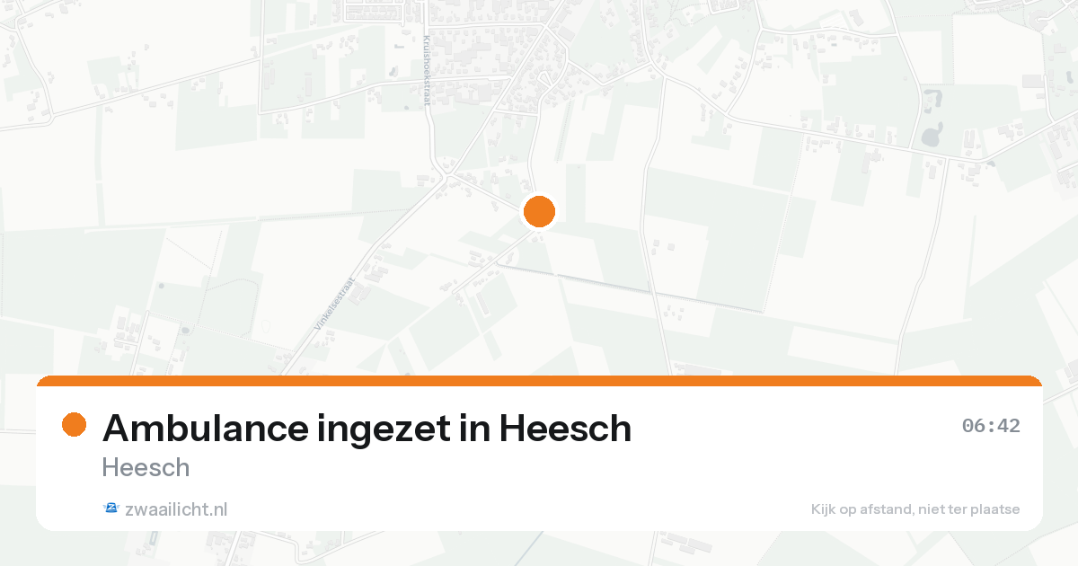 Ambulance ingezet in Heesch — 15 aug 2026