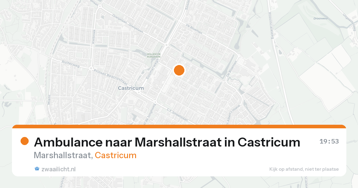 Ambulance naar Marshallstraat in Castricum — 31 jan 2026