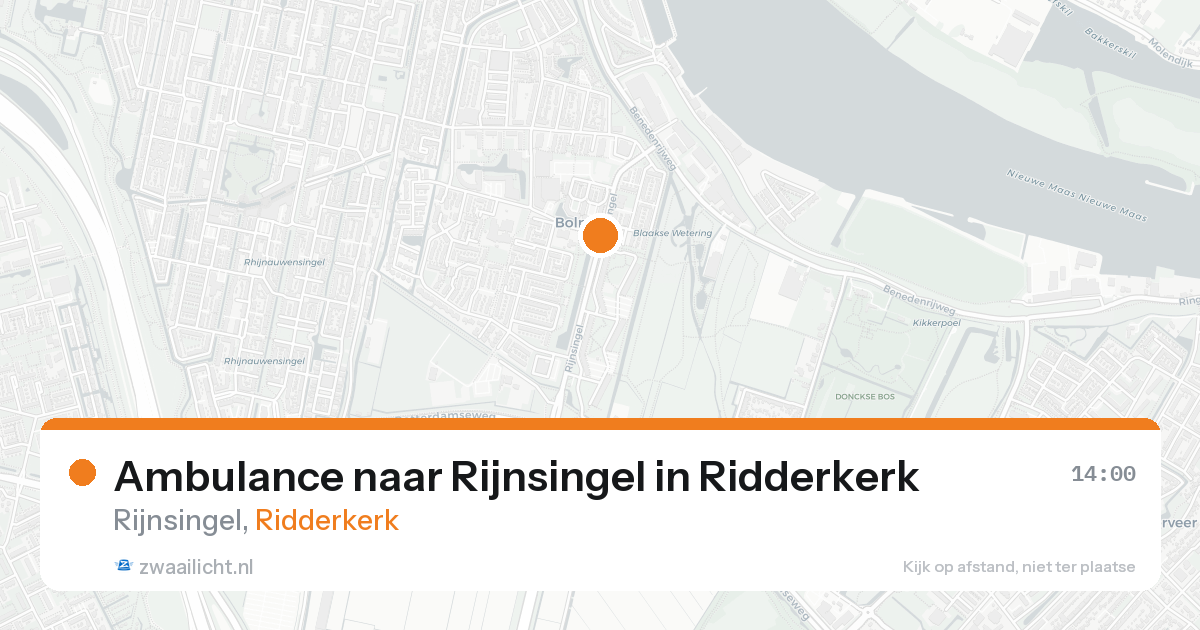 Ambulance naar Rijnsingel in Ridderkerk — 30 jan 2026
