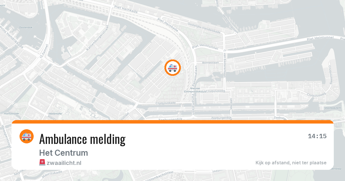 Ambulance melding — 11 mei 2026