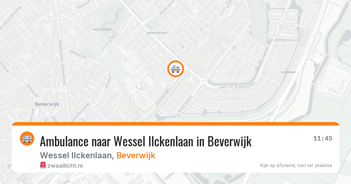 Ambulance naar Wessel Ilckenlaan in Beverwijk — 27 mei 2026