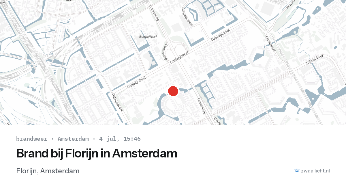 Brand bij Florijn in Amsterdam — 4 jul 2026