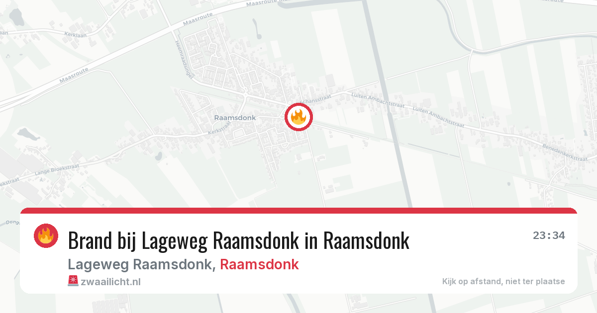 Brand bij Lageweg Raamsdonk in Raamsdonk — 26 mei 2026