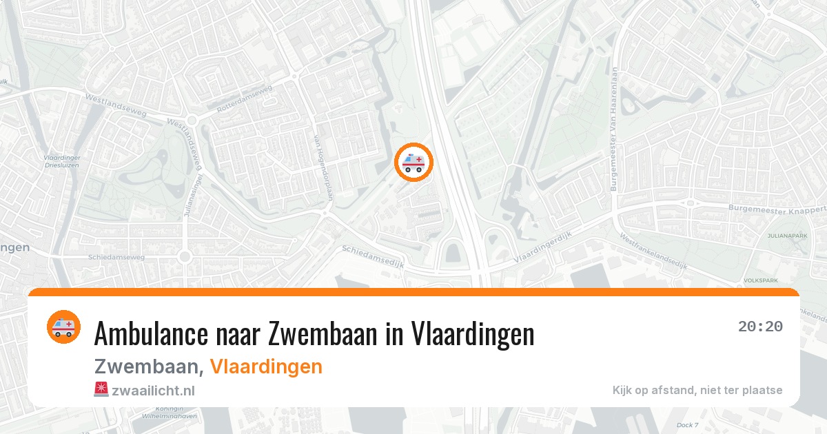 Ambulance naar Zwembaan in Vlaardingen — 9 jul 2026