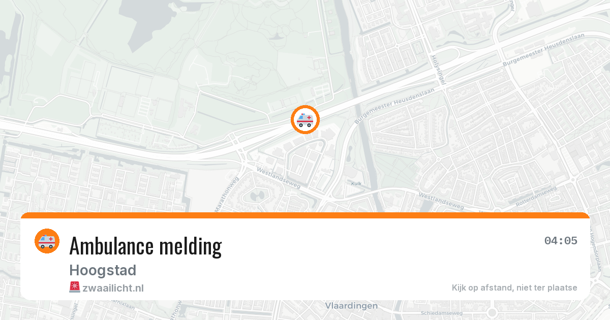 Ambulance melding — 11 mei 2026