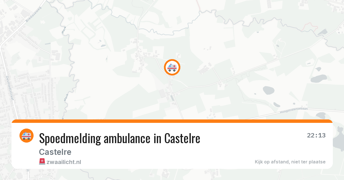 Spoedmelding ambulance in Castelre — 5 jun 2026