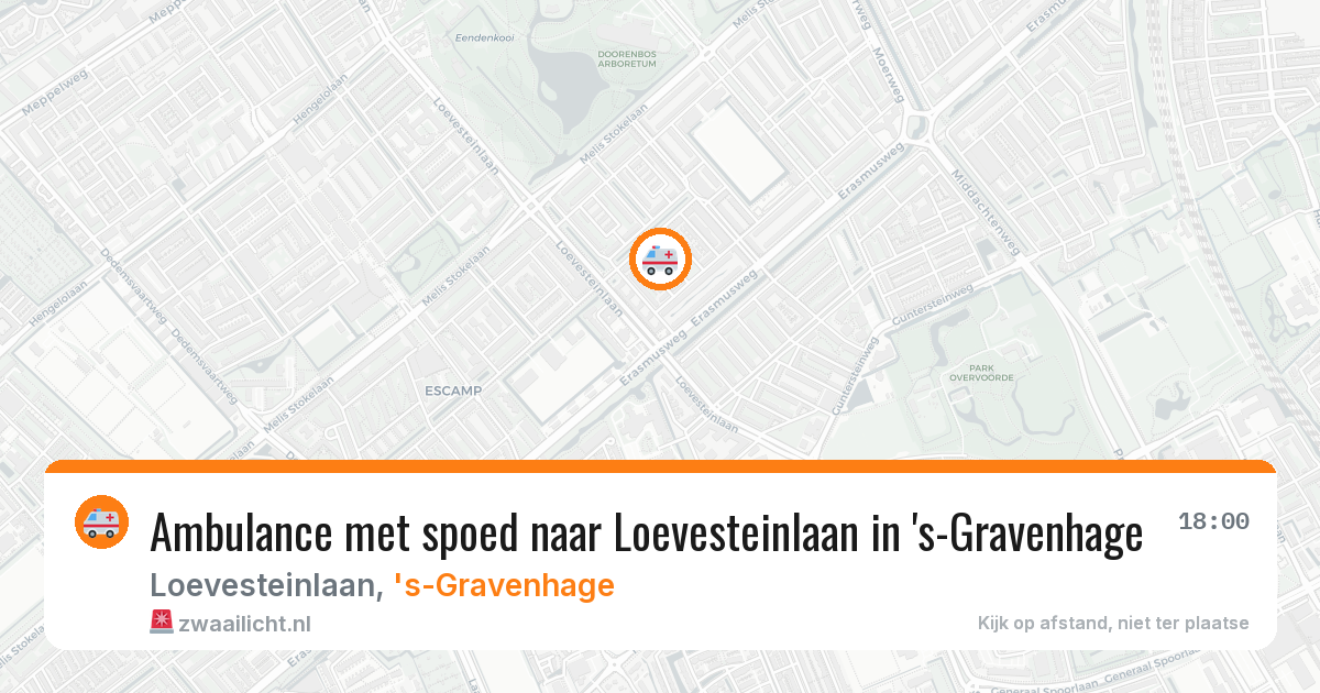 Ambulance met spoed naar Loevesteinlaan in 's-Gravenhage — 13 apr 2026