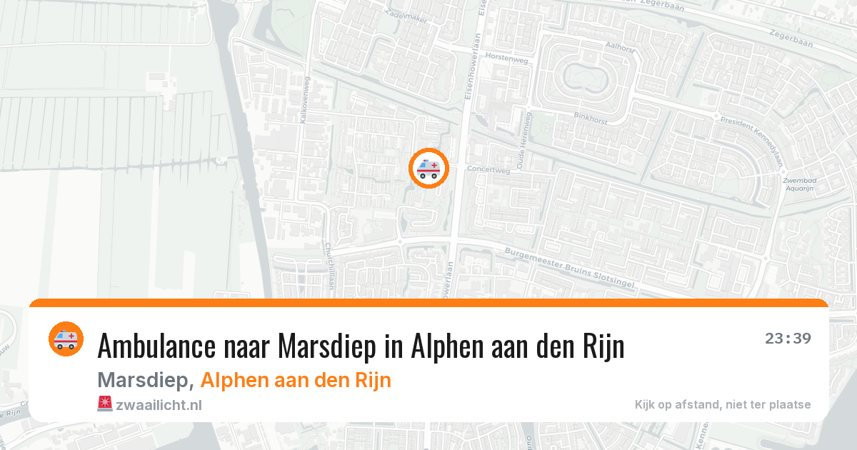 Ambulance naar Marsdiep in Alphen aan den Rijn — 29 jan 2026