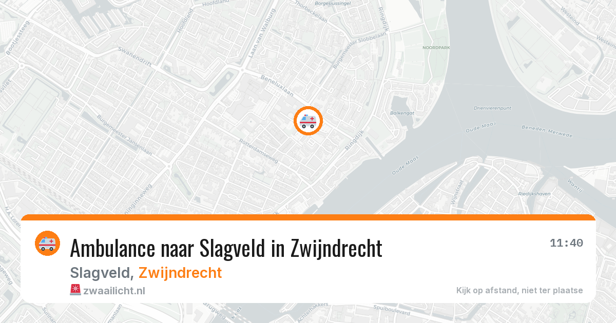 Ambulance naar Slagveld in Zwijndrecht — 7 jul 2026
