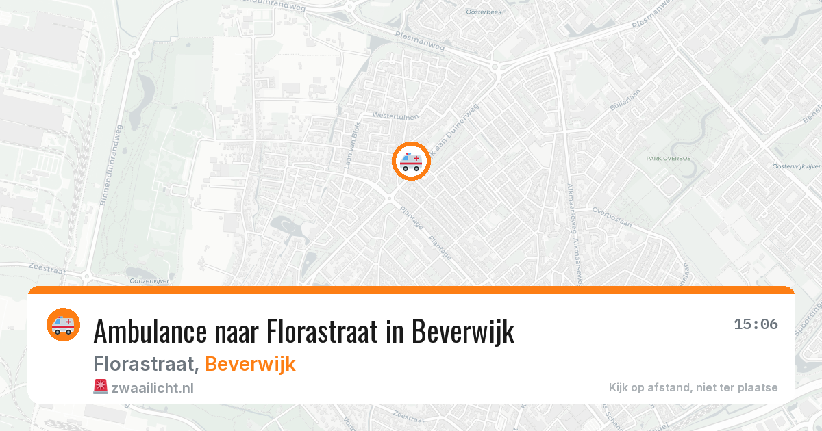 Ambulance naar Florastraat in Beverwijk — 23 jul 2026