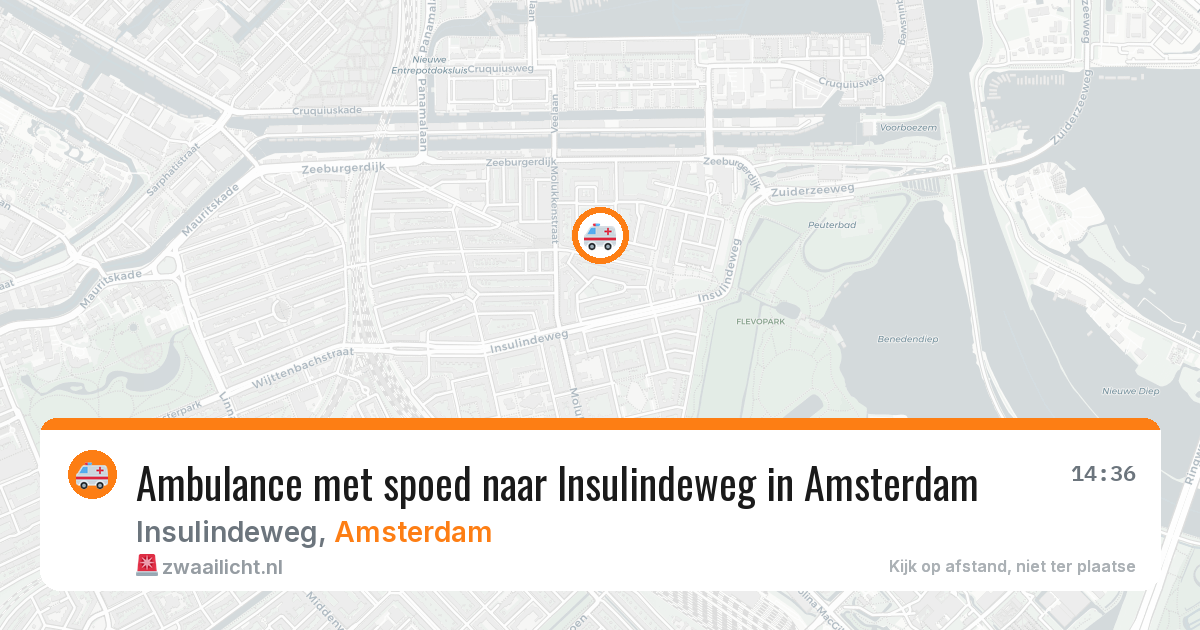 Ambulance met spoed naar Insulindeweg in Amsterdam — 10 aug 2026