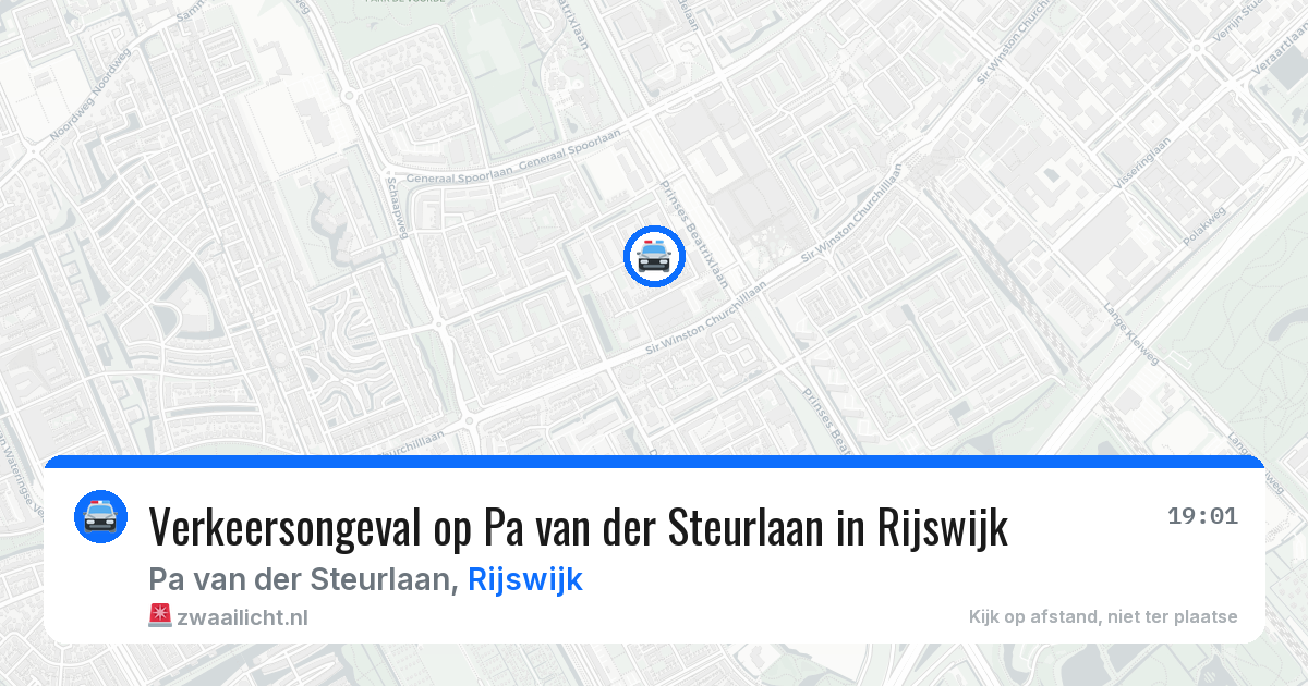 Verkeersongeval op Pa van der Steurlaan in Rijswijk — 7 jun 2026