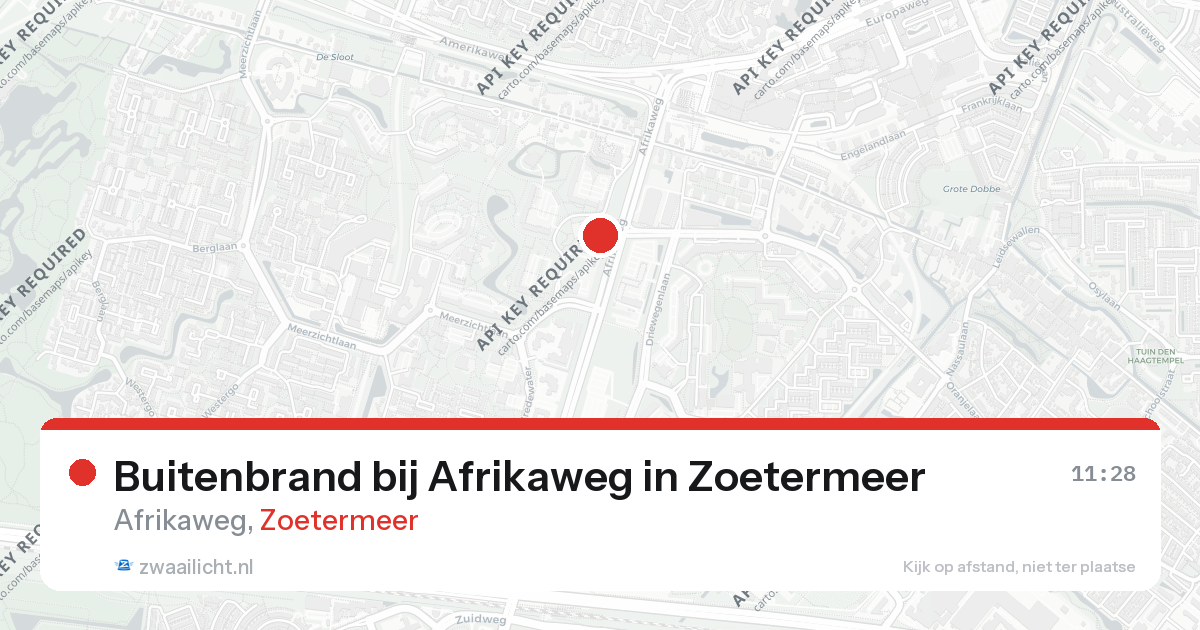 Buitenbrand bij Afrikaweg in Zoetermeer — 26 aug 2026