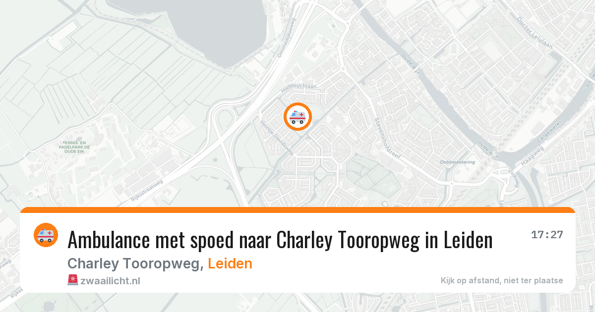 Ambulance met spoed naar Charley Tooropweg in Leiden — 3 jul 2026