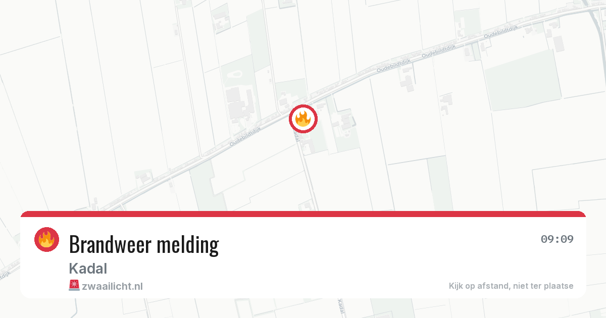Brandweer melding — 11 mei 2026