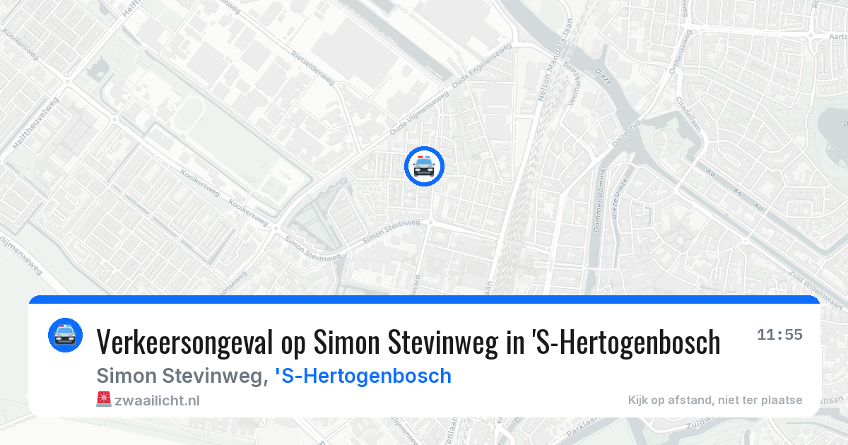 Verkeersongeval op Simon Stevinweg in 'S-Hertogenbosch — 2 apr 2026