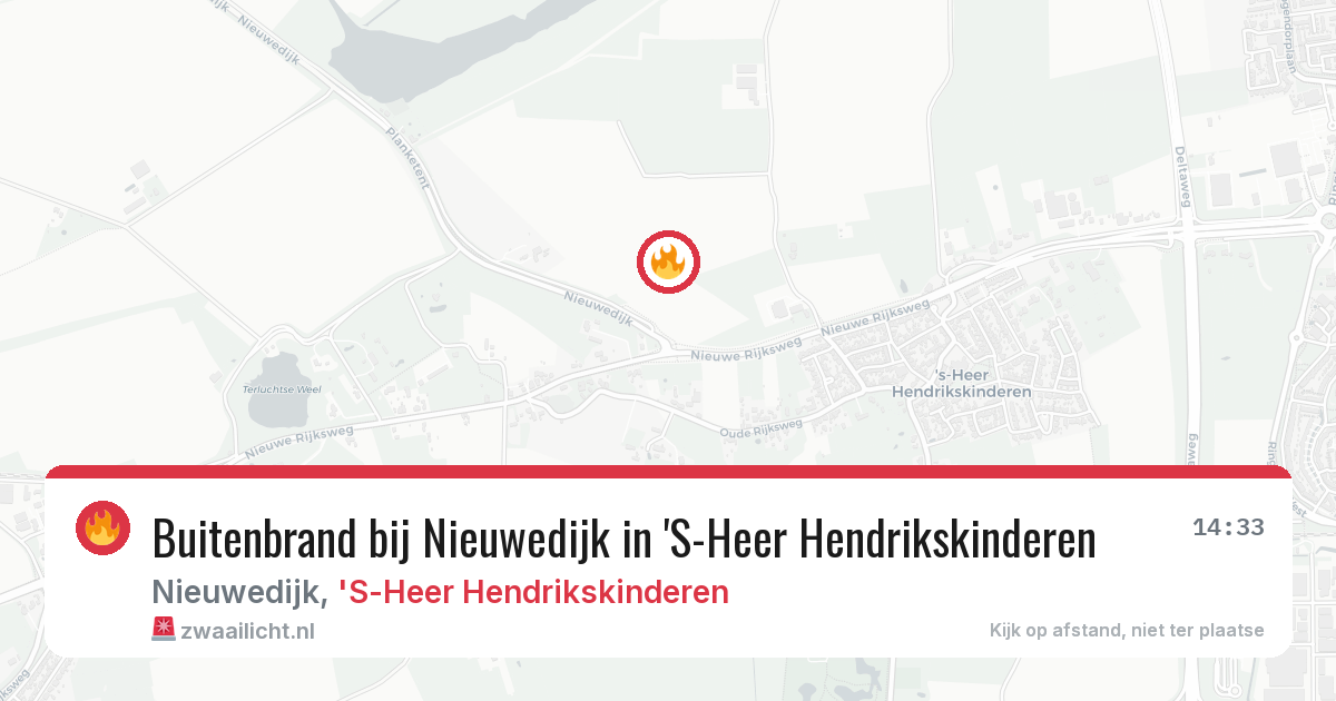 Buitenbrand bij Nieuwedijk in 'S-Heer Hendrikskinderen — 11 jun 2026