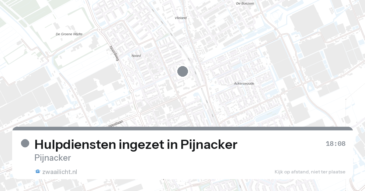 Hulpdiensten ingezet in Pijnacker — 27 apr 2026 | 🚨 Zwaailicht.nl