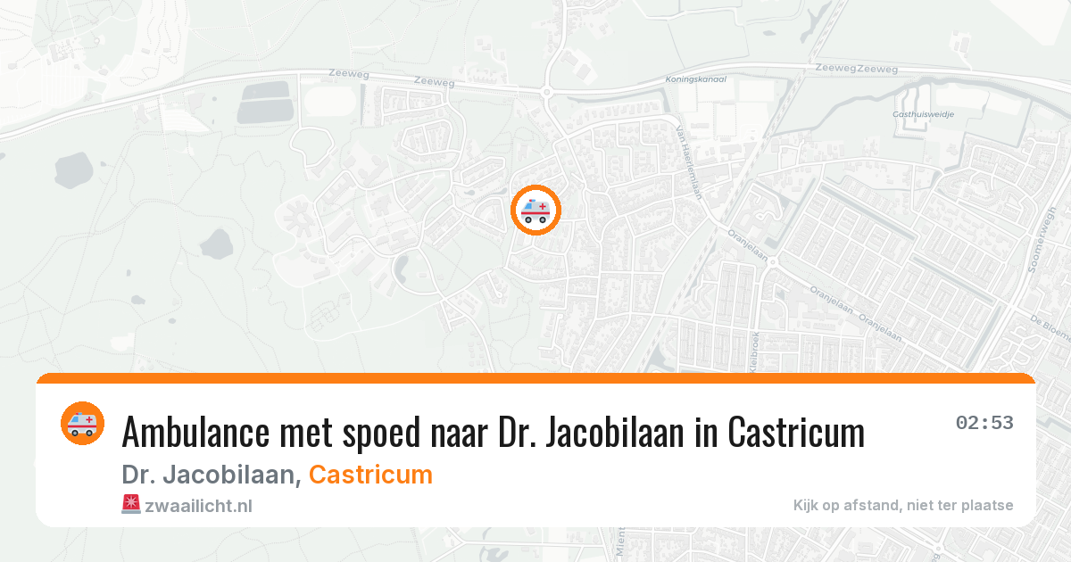 Ambulance met spoed naar Dr. Jacobilaan in Castricum — 9 feb 2026