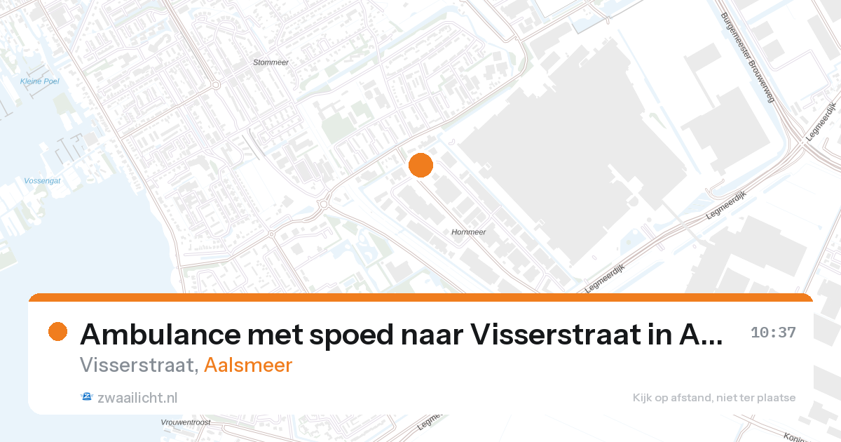 Ambulance met spoed naar Visserstraat in Aalsmeer — 27 aug 2026