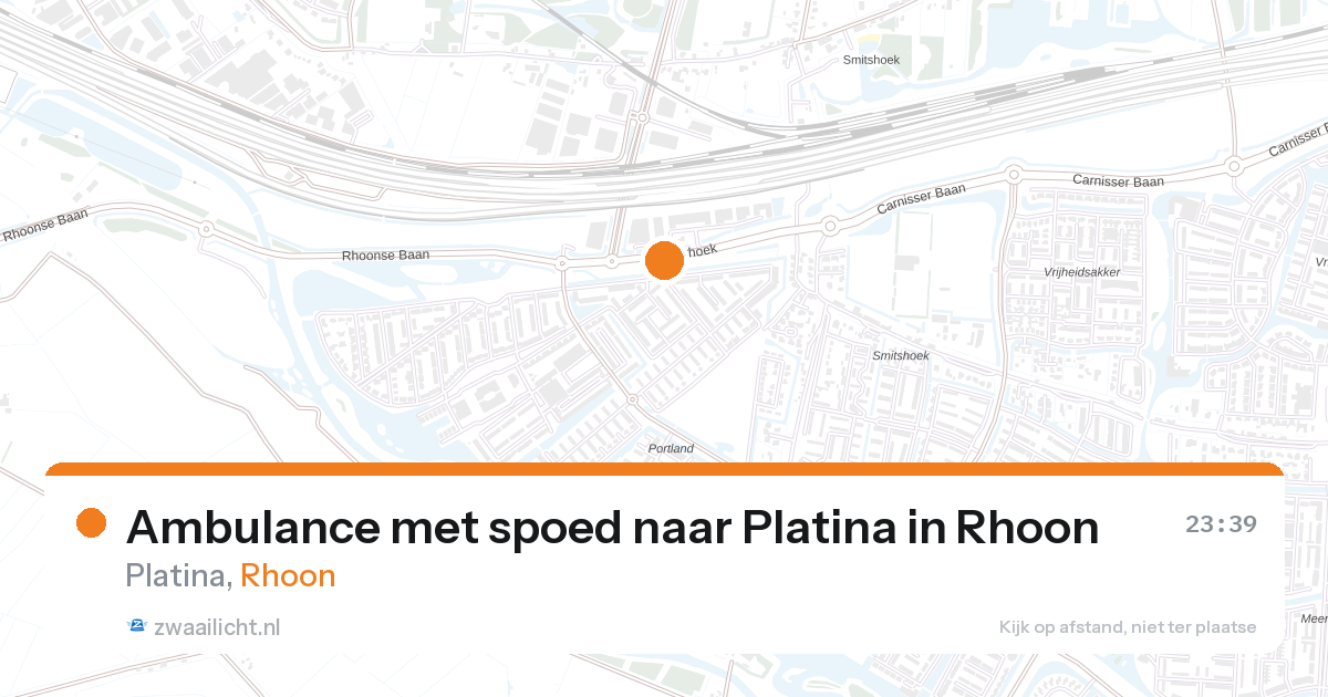 Ambulance met spoed naar Platina in Rhoon — 27 aug 2026