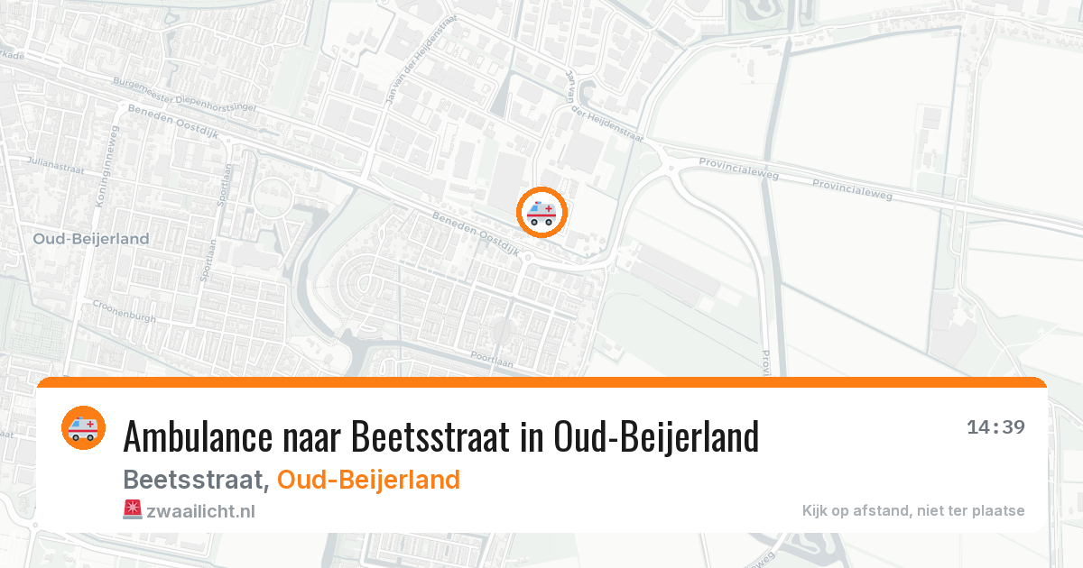 Ambulance naar Beetsstraat in Oud-Beijerland — 28 jul 2026