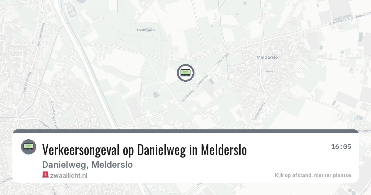 Verkeersongeval op Danielweg in Melderslo — 19 jun 2026