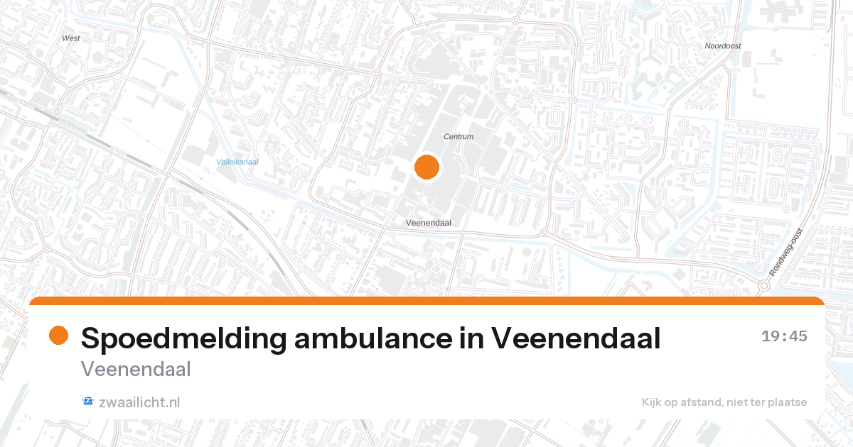 Spoedmelding ambulance in Veenendaal — 26 aug 2026