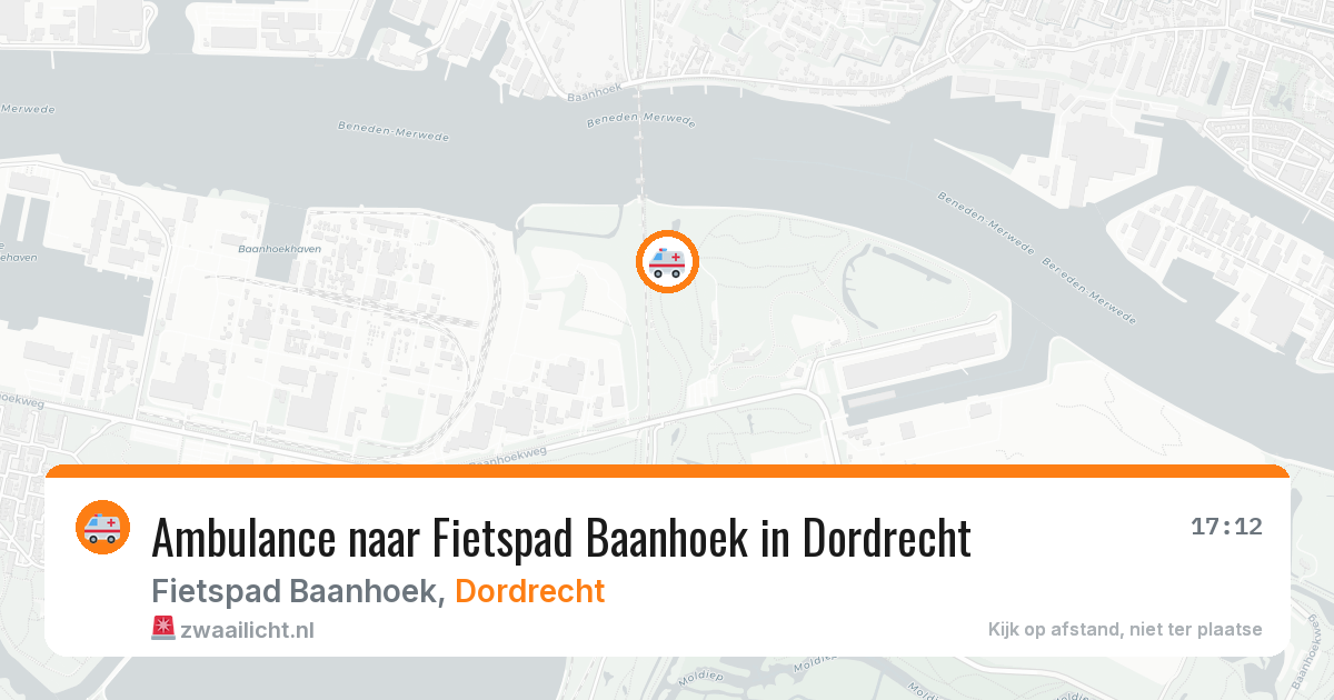 Ambulance naar Fietspad Baanhoek in Dordrecht — 12 jul 2026