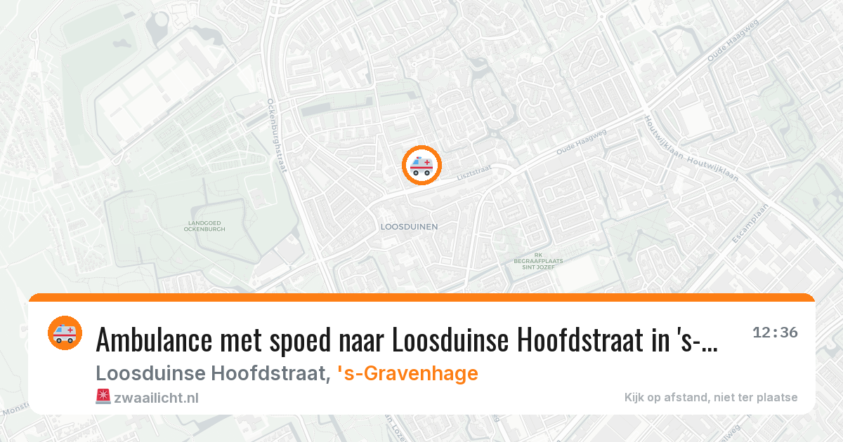 Ambulance met spoed naar Loosduinse Hoofdstraat in 's-Gravenhage — 7 apr 2026