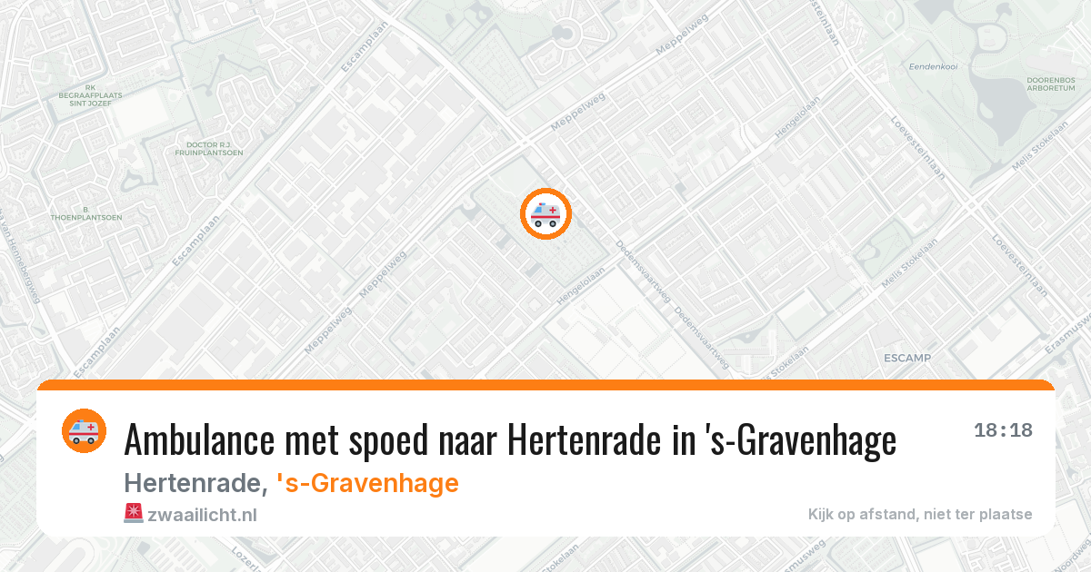Ambulance met spoed naar Hertenrade in 's-Gravenhage — 23 jun 2026