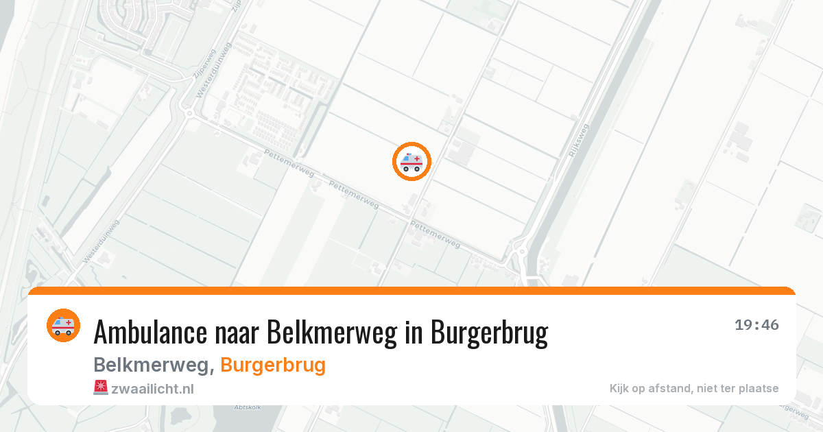 Ambulance naar Belkmerweg in Burgerbrug — 2 jul 2026