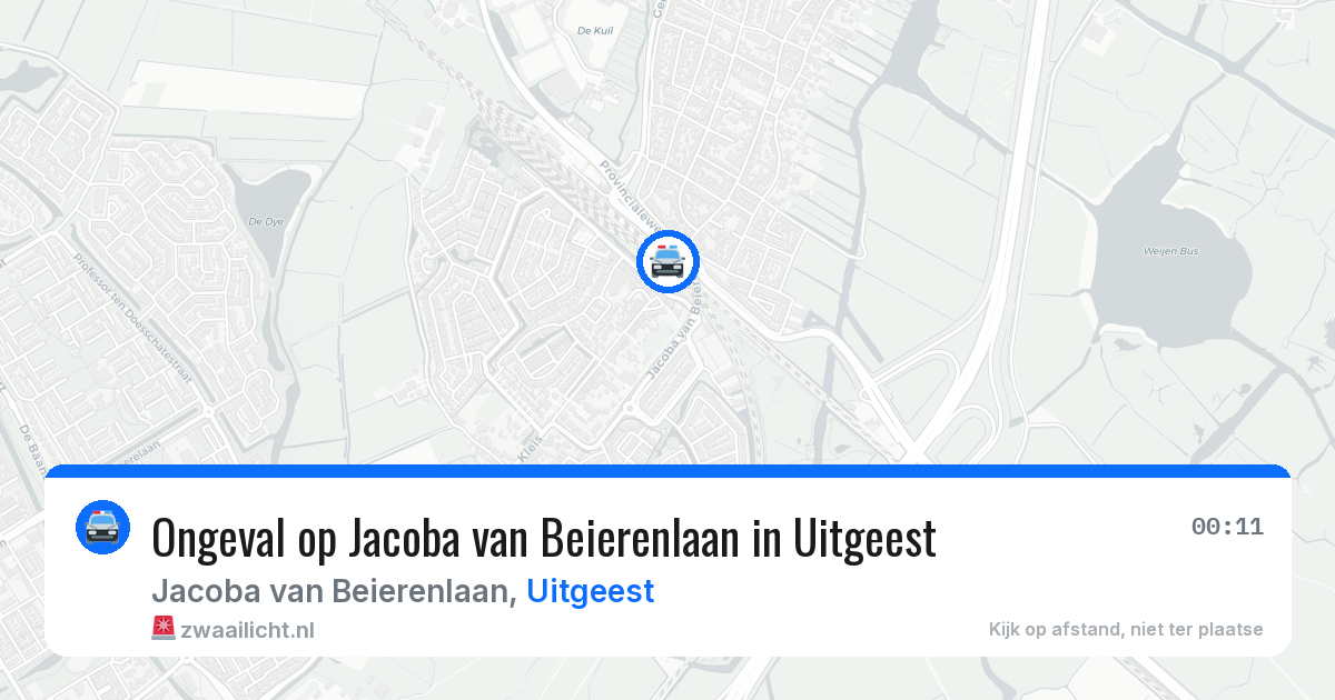 Ongeval op Jacoba van Beierenlaan in Uitgeest — 22 mei 2026