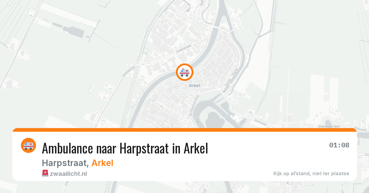 Ambulance naar Harpstraat in Arkel — 23 jun 2026