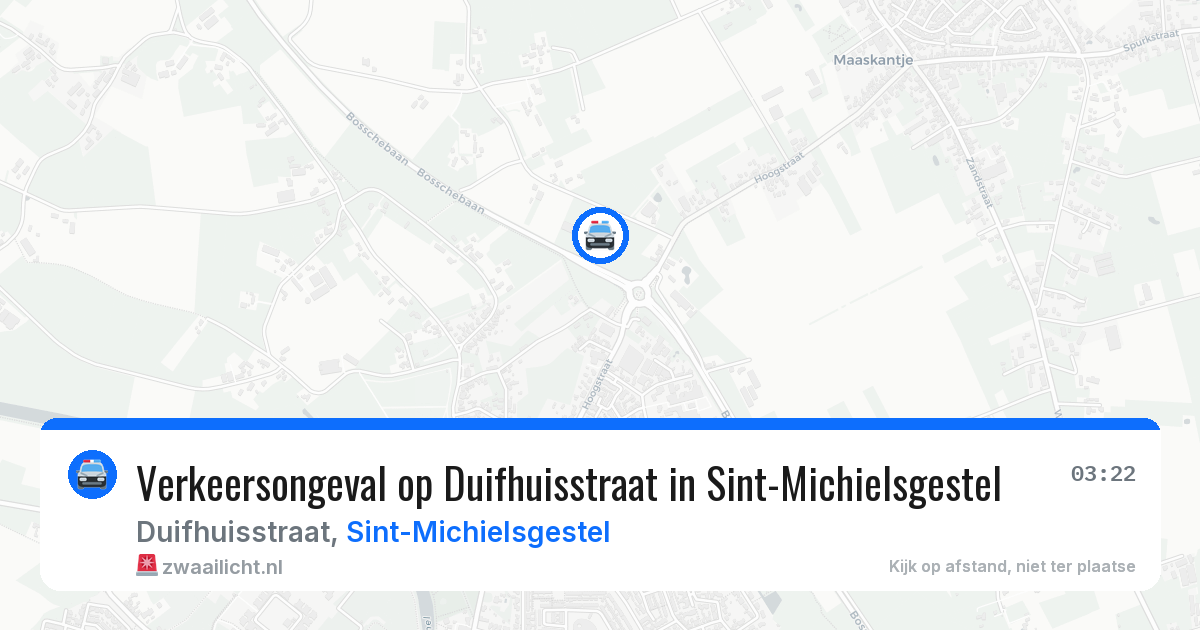 Verkeersongeval op Duifhuisstraat in Sint-Michielsgestel — 18 jun 2026