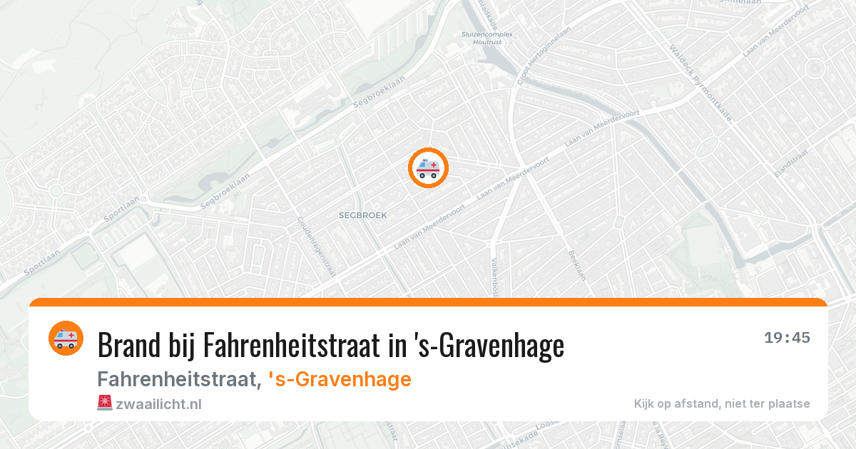Brand bij Fahrenheitstraat in 's-Gravenhage — 24 jun 2026