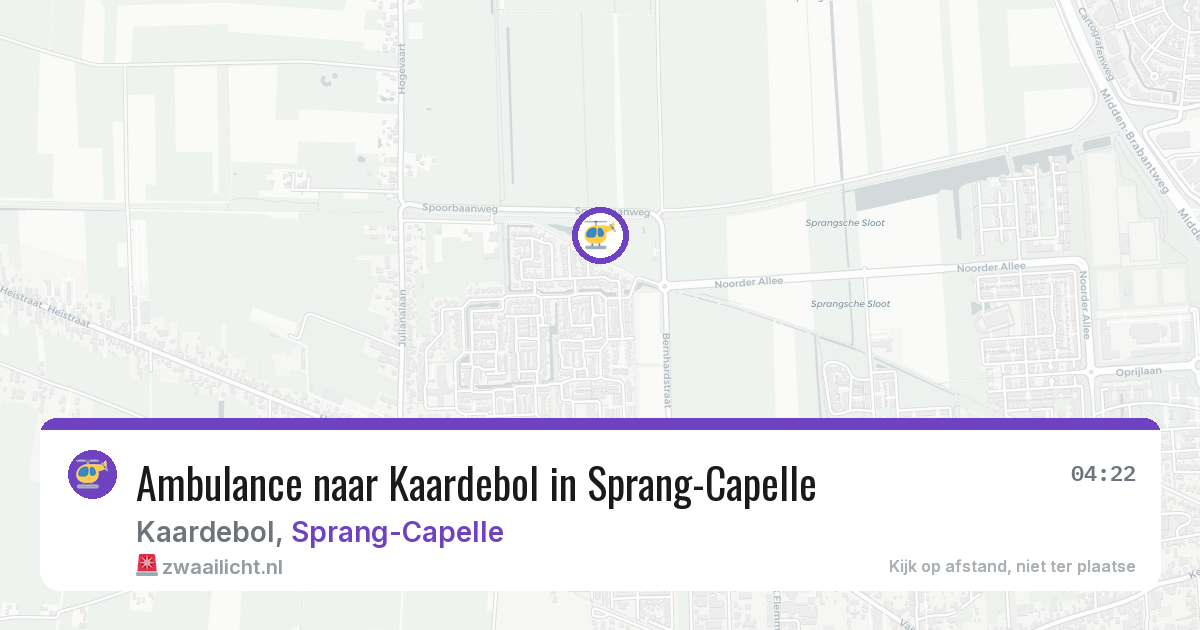 Ambulance naar Kaardebol in Sprang-Capelle — 15 jun 2026