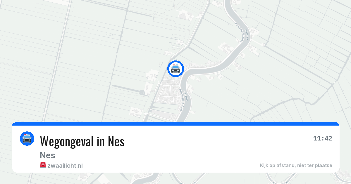 Wegongeval in Nes — 24 mei 2026