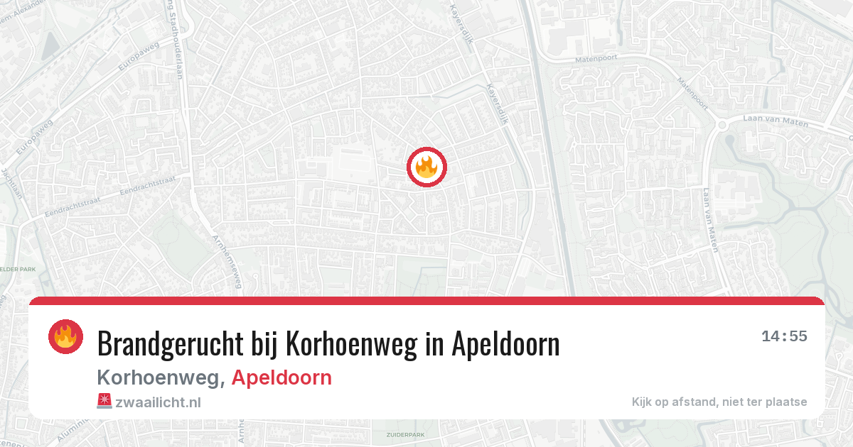 Brandgerucht bij Korhoenweg in Apeldoorn — 7 apr 2026