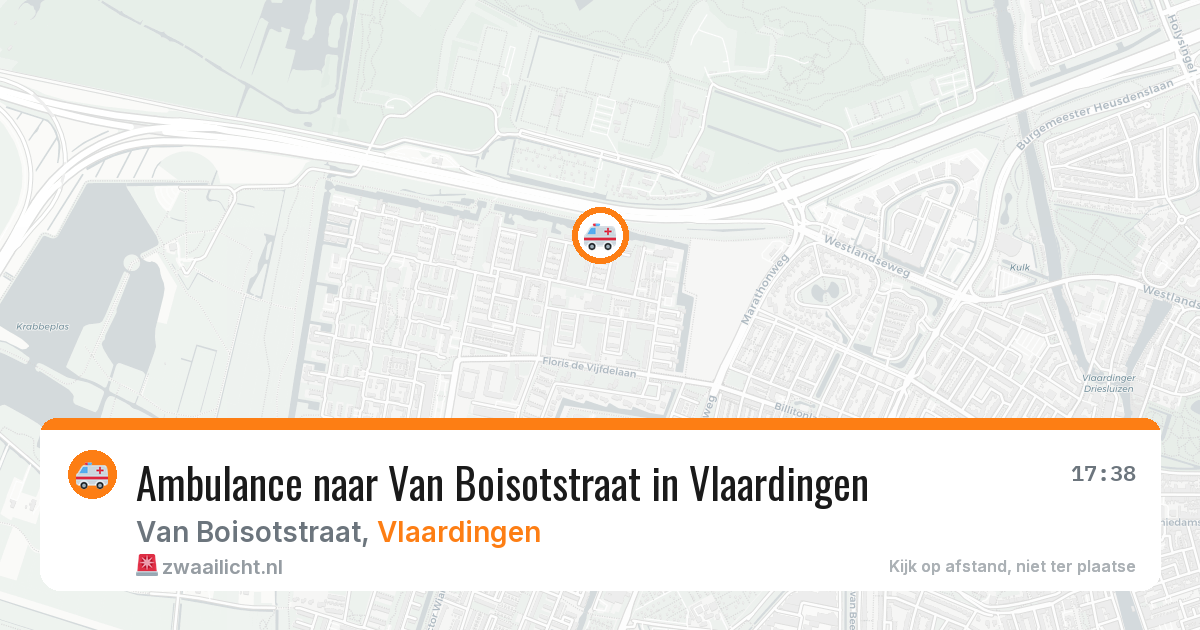 Ambulance naar Van Boisotstraat in Vlaardingen — 4 aug 2026
