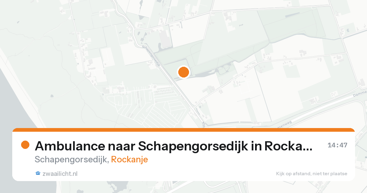 Ambulance naar Schapengorsedijk in Rockanje — 10 jul 2026