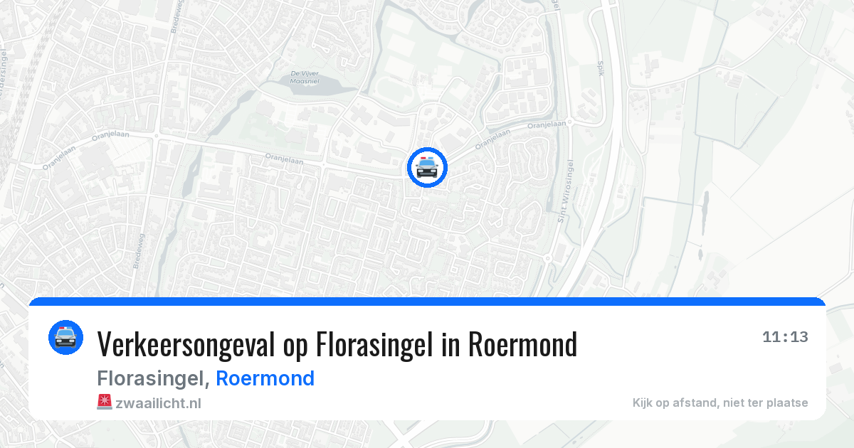 Verkeersongeval op Florasingel in Roermond — 27 jan 2026