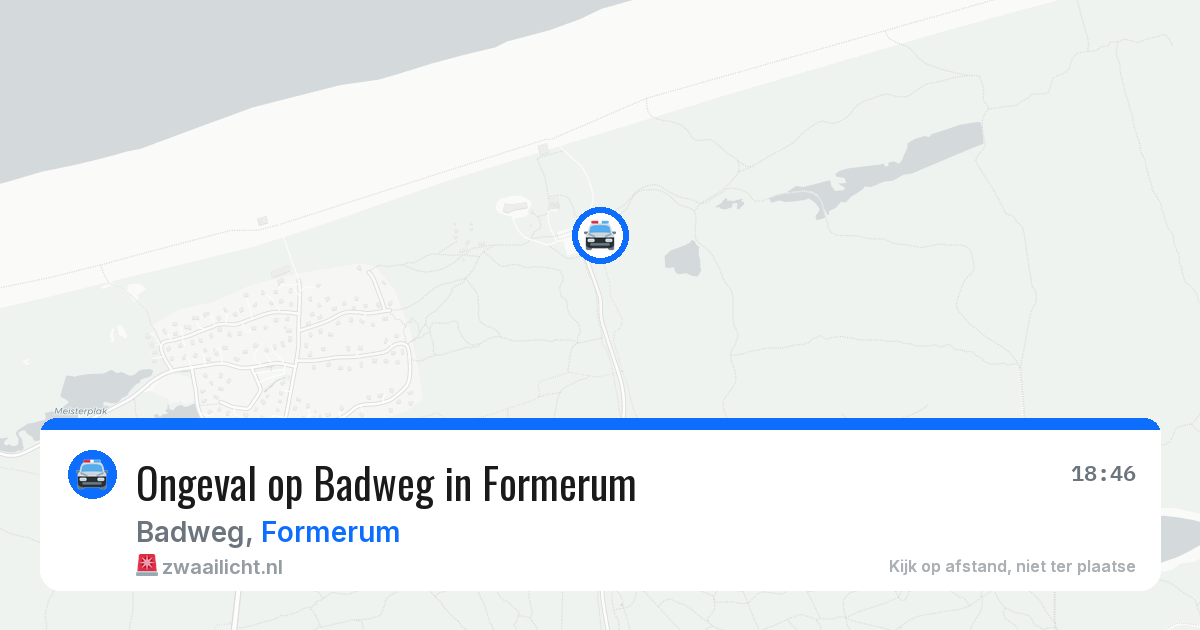 Ongeval op Badweg in Formerum — 19 jul 2026