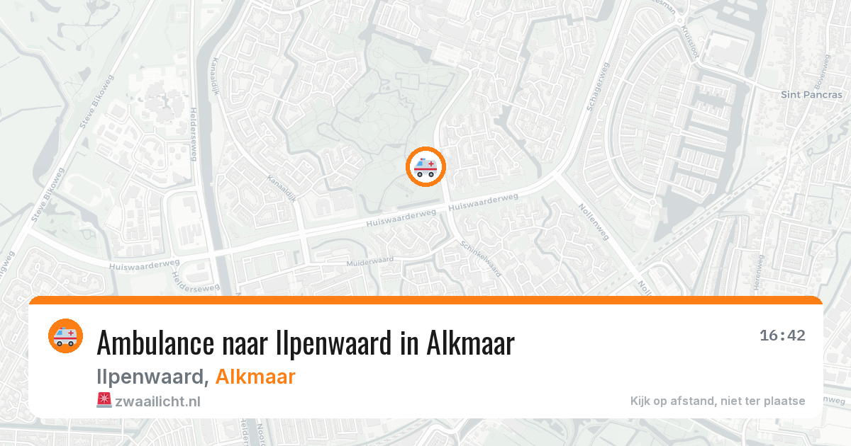 Ambulance naar Ilpenwaard in Alkmaar — 17 jul 2026