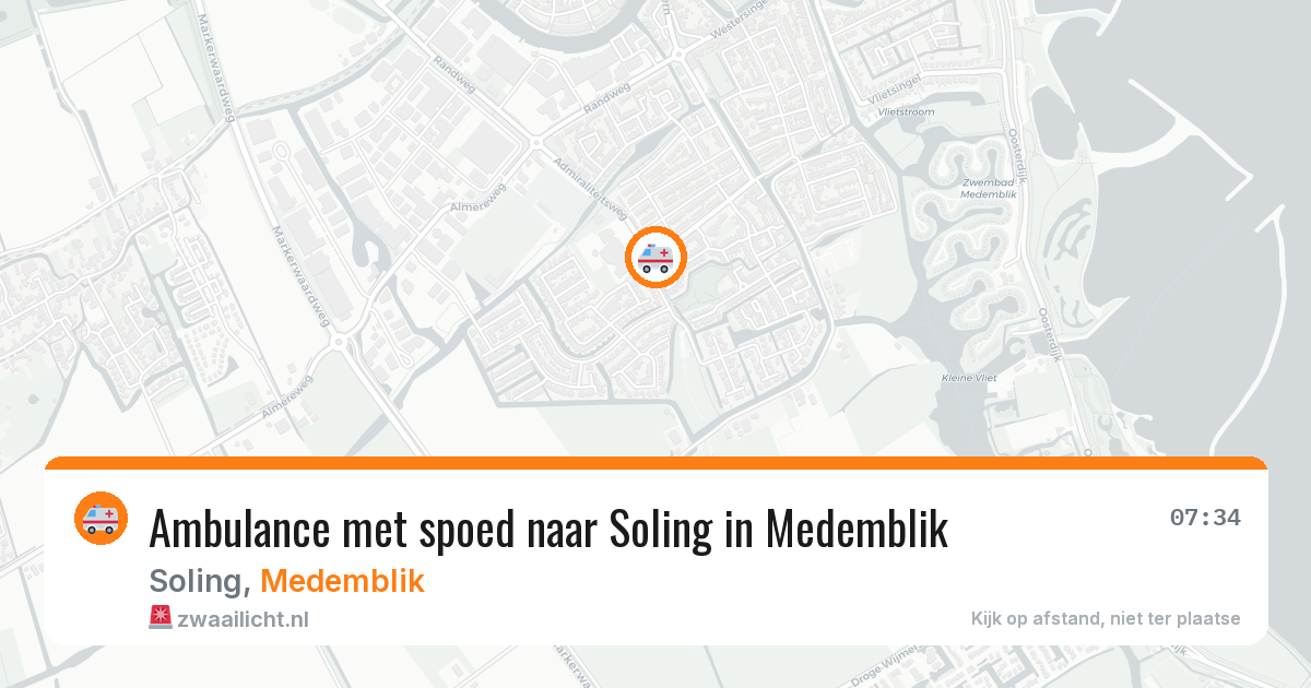 Ambulance met spoed naar Soling in Medemblik — 31 mei 2026