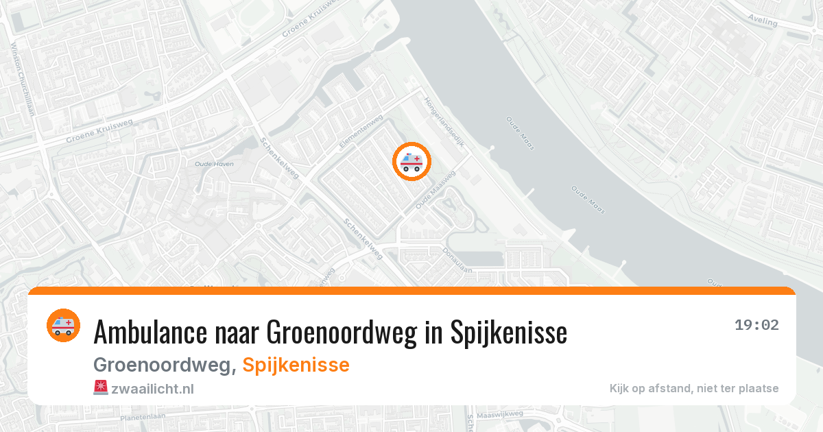 Ambulance naar Groenoordweg in Spijkenisse — 14 jun 2026