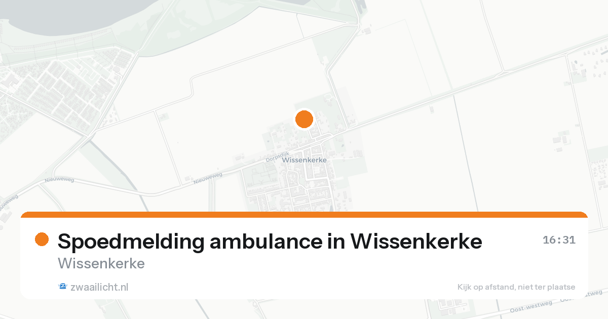Spoedmelding ambulance in Wissenkerke — 31 jan 2026