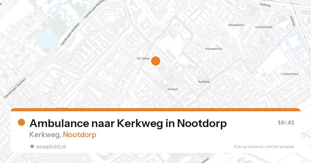 Ambulance naar Kerkweg in Nootdorp — 28 aug 2026