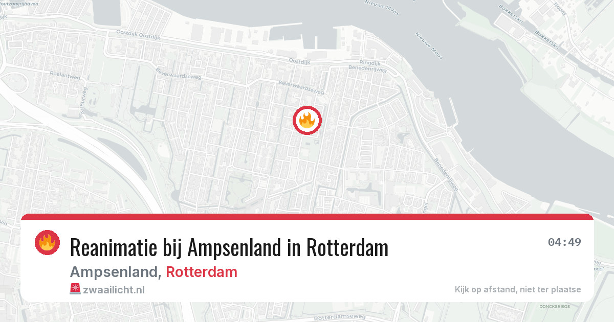 Reanimatie bij Ampsenland in Rotterdam — 8 mrt 2026