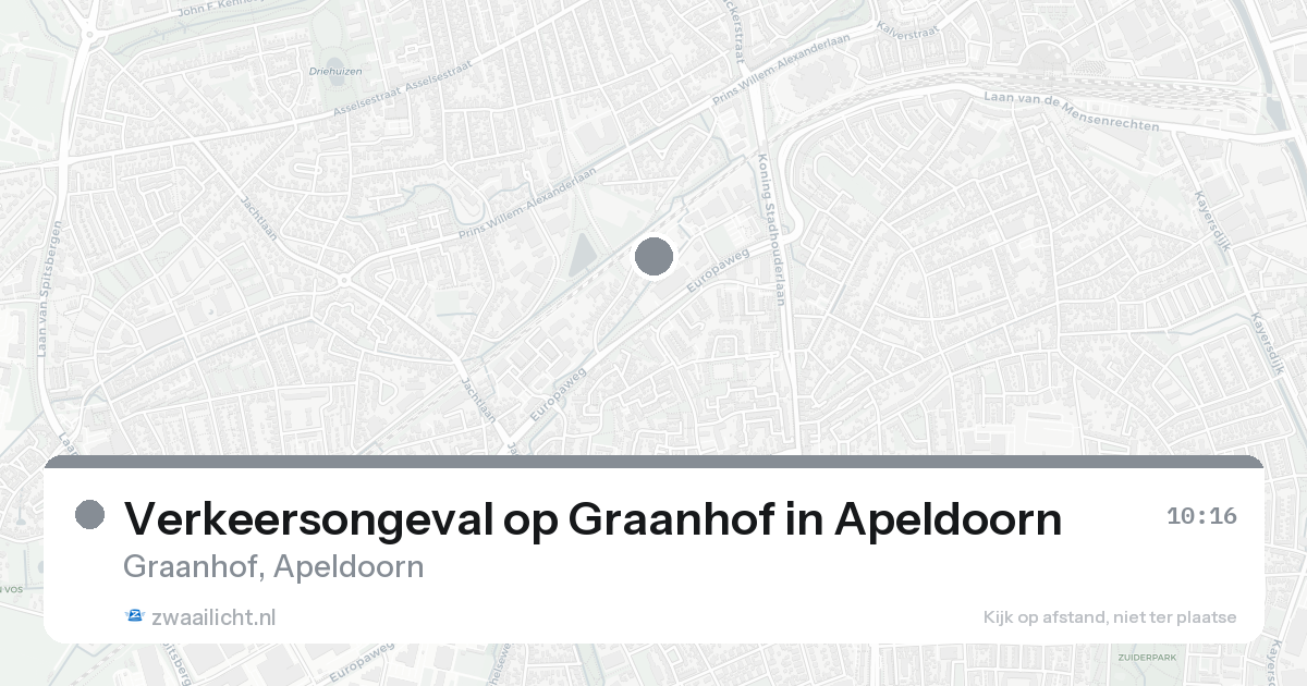 Verkeersongeval op Graanhof in Apeldoorn — 22 aug 2026
